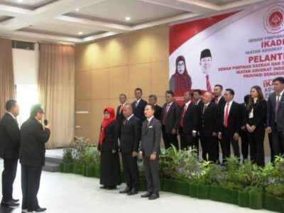 Pengurus IKADIN Bengkulu Dilantik, Muspani Terpilih Jadi Ketua DPD