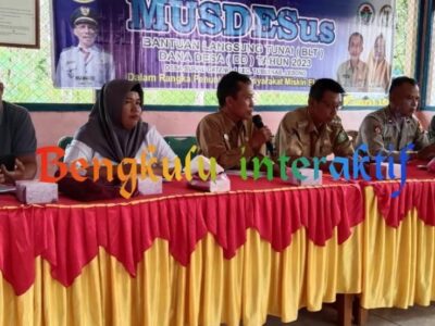 Musyawarah Desa Sukau Datang Tetapkan 21 KPM Penerima BLT DD Tahun 2023