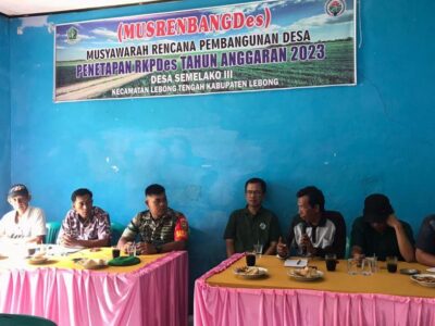 Pemdes Semelako III Gelar Musrembang RKP Desa Tahun 2023