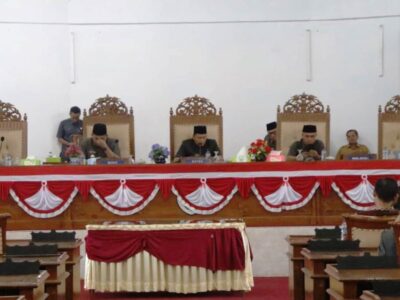 DPRD Seluma Gelar Paripurna Penyampaian Nota Pengantar Enam Raperda