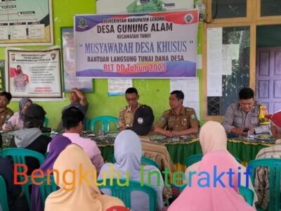 Pemdes Gunung Alam Lebong Tetapkan KPM Dana Desa Tahun 2023