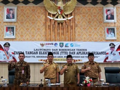 Efisiensi Birokrasi, Pemprov Bengkulu Luncurkan TTE dan Aplikasi Srikandi