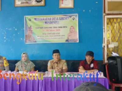 Tetapkan Penerima BLT-DD, Pjs Kades Semelako Atas Ajak Warga Terus Bangun Sinergi