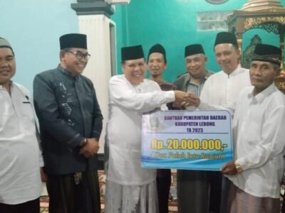 Safari Ramadhan Berlanjut, Pemkab Lebong Beri Bantuan untuk Masjid Nurul Falah