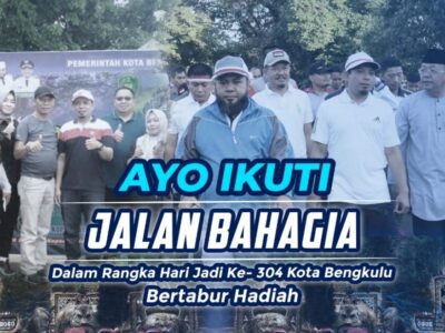 Pemkot Bengkulu Gelar Jalan Bahagia Bernuansa Merah Putih