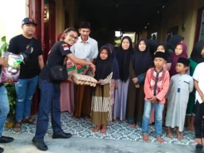 Ramadan Berbagi, Komunitas Motor Two Stroke Police Bengkulu Bantu Sembako ke LKSA