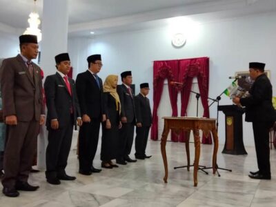 Lantik 6 Kepala Dinas Baru, Bupati Erwin Pesankan Misi Seluma Alap