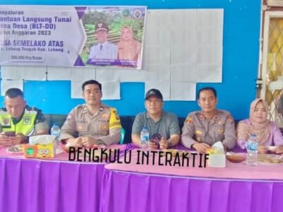 Pemdes Semelako Atas Salurkan BLT-DD Periode Januari-Maret Tahun 2023