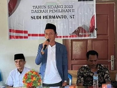 Reses ke Desa Sungai Petai, Sudi Hermanto Tampung  Aspirasi Warga