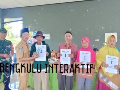 Desa Daneu Jadi Pemdes Pertama di Kecamatan Lebong Atas yang Salurkan BLT