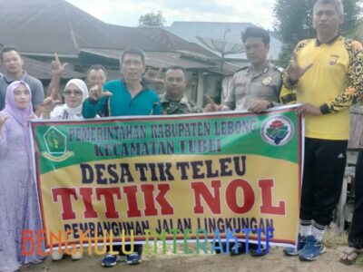 Pemdes Tik Teleu Lebong Mulai Garap Kegiatan Fisik Dana Desa
