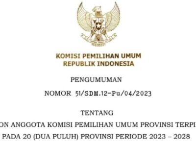 Resmi Terpilih, Ini 5 Komisioner KPU Provinsi Bengkulu Periode 2023-2028
