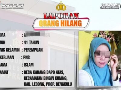 Sempat Dilaporkan Hilang oleh Suami Ternyata PNS Ini Kabur dengan Pria Lain