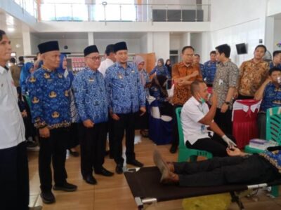 Rangkaian HUT ke-20, Pemda Kaur dan PMI Gelar Donor Darah