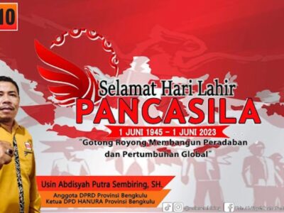 Usin Sembiring Minta Masyarakat Praktekan Nilai Pancasila dalam Kehidupan