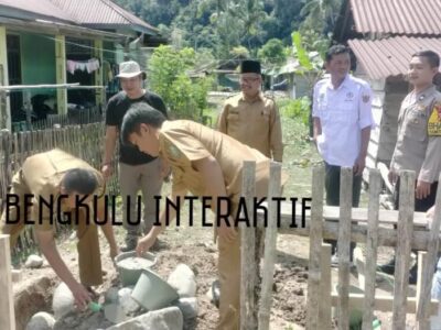 Realisasikan Dana Desa TA 2023, Pemdes Seblat Ulu Titik Nol Pembangunan Jalan Lingkungan