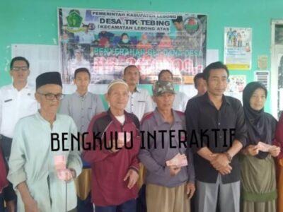 Pemdes Tik Tebing Salurkan Rp 23,4 Juta Dana Desa untuk BLT Periode 1