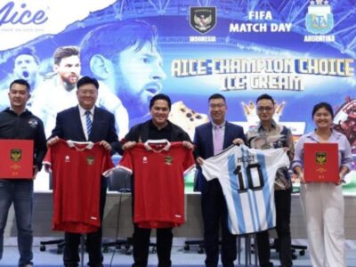 Aice Group Bersama PSSI Sukseskan Pertandingan Akbar Indonesia vs Argentina