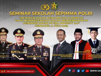 Songsong Kepemimpinan Era Society 5.0, Sespimma Lemdiklat Polri Gelar Seminar Sekolah