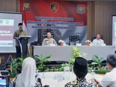 Gubernur Rohidin Hadiri Kegiatan Pembinaan Peningkatan Kemampuan Bagi Penyidik Polri dan PPNS