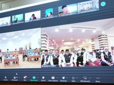 Video Call dengan Jemaah Haji, Gubernur Rohidin Pesan Jaga Kesehatan