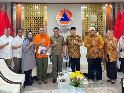 Bahas Penanggulangan Bencana, Gubernur Rohidin Audiensi ke BNPB