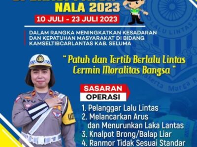 Operasi Patuh Nala Polres Seluma Dimulai, Catat Tanggalnya!