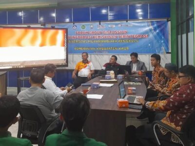 Pemda Kaur Gelar FGD Matangkan Aplikasi Pengentasan Kemiskinan Seijean