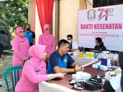 Rangkaian HKGB ke-71, Polres Seluma Gelar Bakti Kesehatan