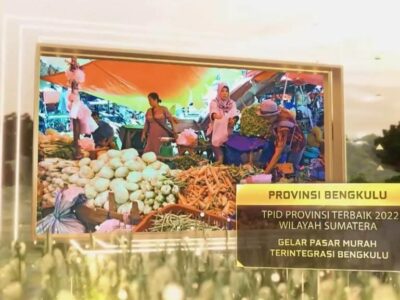 Provinsi Bengkulu Kembali Sabet Penghargaan Pengendali Inflasi Terbaik di Wilayah Sumatra