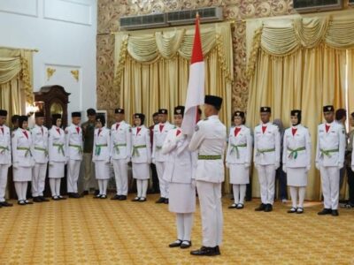 54 Anggota Paskibraka Provinsi Bengkulu Dikukuhkan