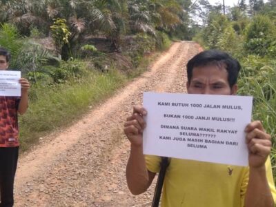 Belasan Tahun Jalan Desa Talang Kebun Seluma Tak Tersentuh Pembangunan