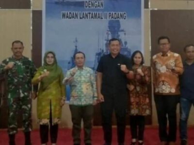 Sambut Wadan Lantamal II Padang, Ini Harapan Bupati Sapuan