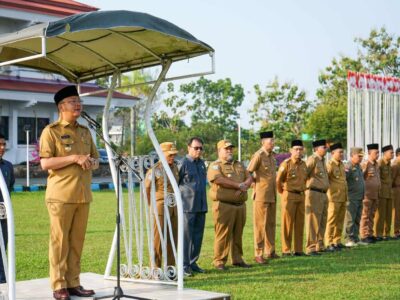 Pimpin Apel Pagi di Bengkulu Selatan, Gubernur Rohidin Ingatkan para Camat