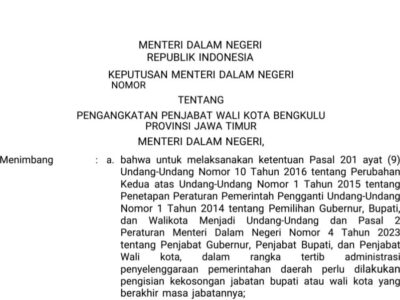 SK Bodong Mendagri Nyebar di Bengkulu, Aparat Diminta Usut