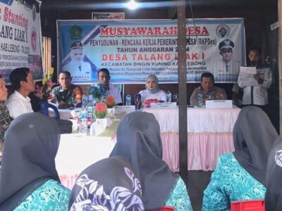 BPD Talang Leak I Gelar Musyawarah Penyusunan RKPDes Tahun 2024