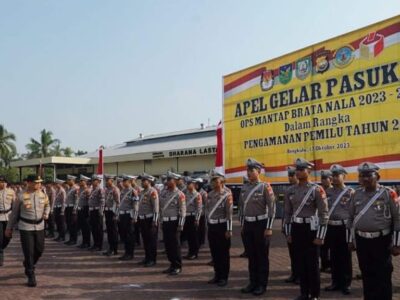 Apel Gelar Pasukan, Polda Bengkulu Siap Amankan Pemilu 2024