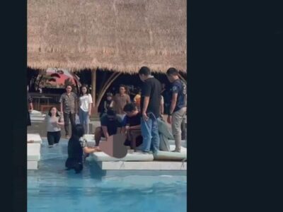 Beredar Video Seorang Bocah Diduga Tenggelam di Kolam Renang Kawasan Tapak Paderi