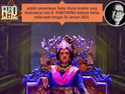 Teater Koma Roro Jonggrang Bakal Hadir di Bengkulu, Catat Tanggal Mainnya