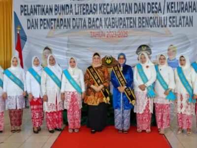 Lantik Bunda Literasi di Bengkulu Selatan, Derta Rohidin Ingatkan Minat Baca