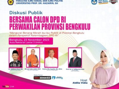 3 Kandidat DPD RI Bakal Tampil di Dialog Publik Unihaz