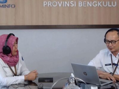 Perkuat Komunikasi Pembangunan, Kominfotik Provinsi Bengkulu Luncurkan Podcast