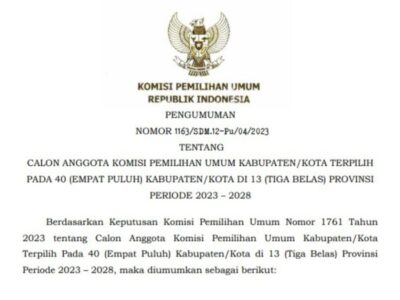Ini 5 Komisioner KPU Bengkulu Selatan Terpilih