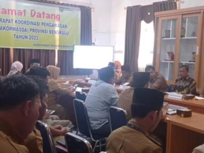 Tingkatkan Pengawasan Daerah, Pemprov Bengkulu Gelar Rakorwasda
