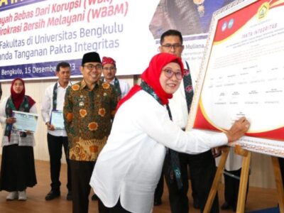 Pemprov Bengkulu Dukung Pencanangan Zona Integritas di Kampus Unib