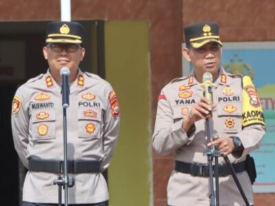Pisah Sambut Kapolres Mukomuko, AKBP Yana Supriatna Apel Perdana