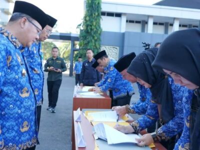 Kepala OPD Pemprov Bengkulu Tandatangani Kontrak Kerja Tahun 2024