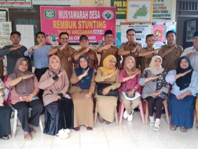 Desa Cinto Mandi Kepahiang Gelar Rembuk Penanganan Stunting
