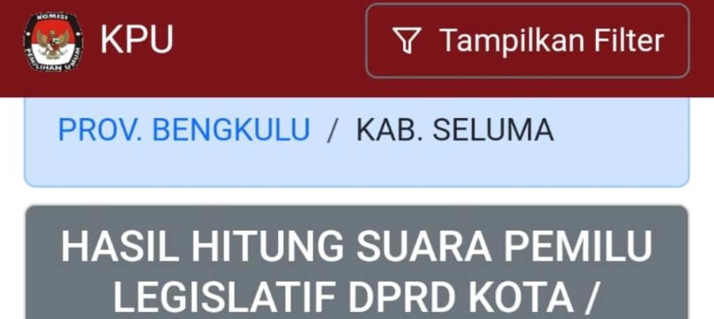 Hasil Hitung Sementara, 3 Partai Ini Raih Suara Terbanyak di Pileg 2024 Seluma