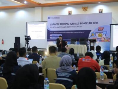 Bank Indonesia Gelar Pelatihan Penulisan Berita Ekonomi Bersama 30 Jurnalis Bengkulu